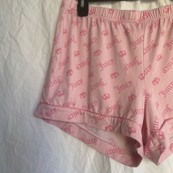 JUICY COUTURE SLEEPWEAR PAJAMA BUTTON SHORTS Size XL - Picture 3 of 11